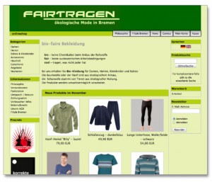 fairtragen Online-Shop