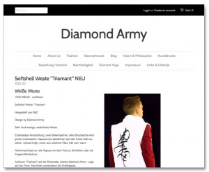 Diamond Army - Webseite und Online-Shop